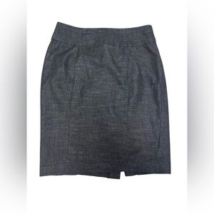 Grey Fitted Pencil Skirt